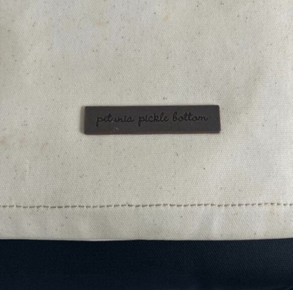 Petunia Pickle Bottom Boxy Backpack Diaper Bag, Sand/Black - Picture 3 of 8